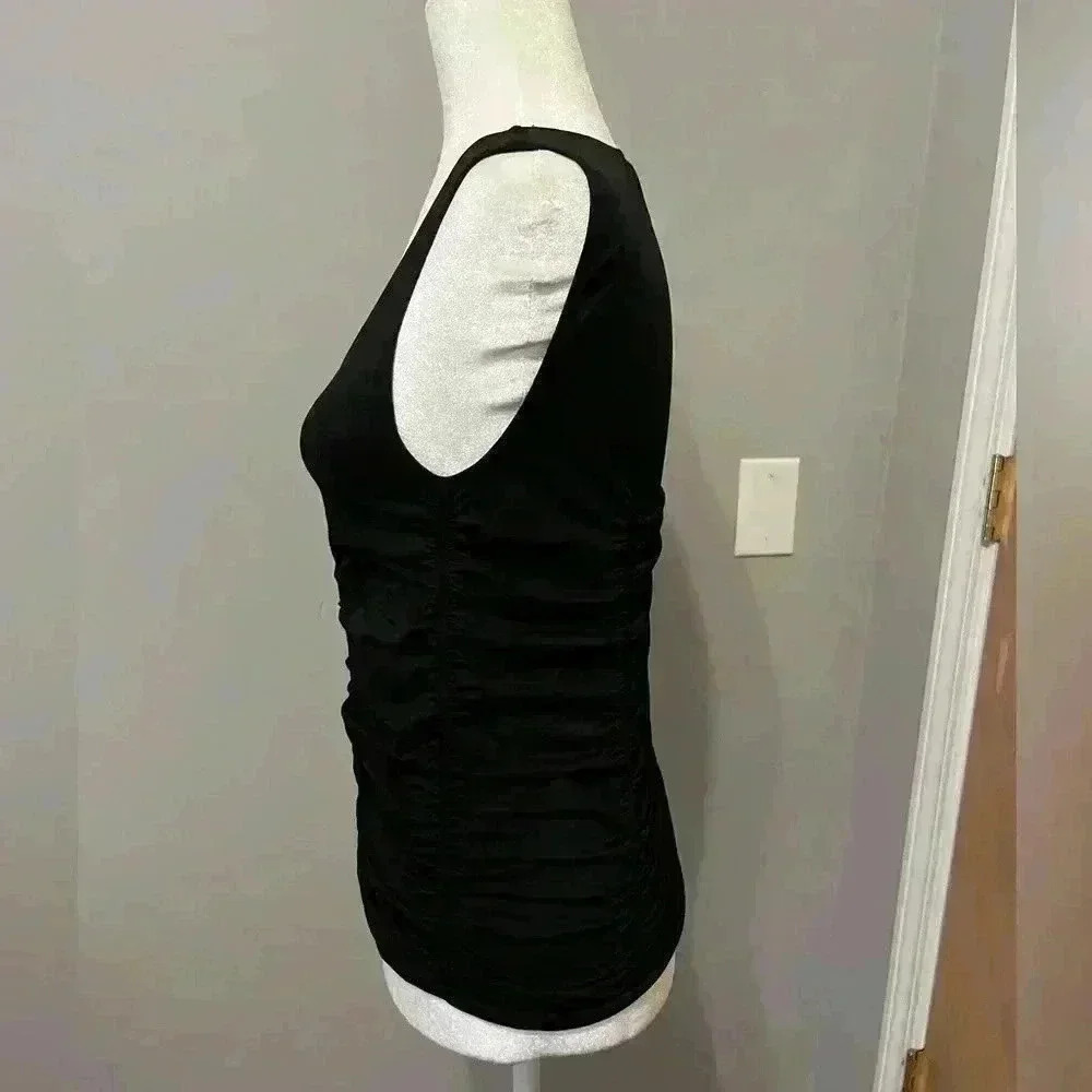 Soft Surroundings Black Tank Top Size Medium/Large - Picture 4 of 5